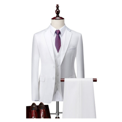 Klasický oblek tři díly s vestou jednobarevný JFC FASHION