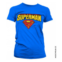 Superman tričko, Blockletter Logo Girly, dámské