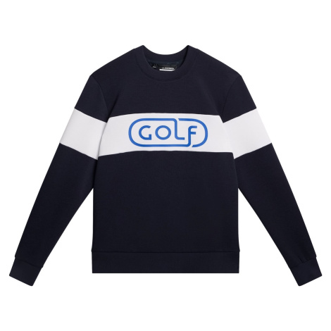 J.Lindeberg Kameron Crew Neck JL Navy Pulovr J. Lindeberg