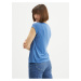 Modré dámské basic tričko VILA Modala