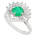 AutorskeSperky.com - Stříbrný prsten se smaragdem - S4029