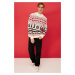 Trendyol Multi Color Regular Fit Crew Neck Christmas Knitwear Sweater