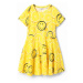 Dětské bavlněné šaty Desigual žlutá barva, mini