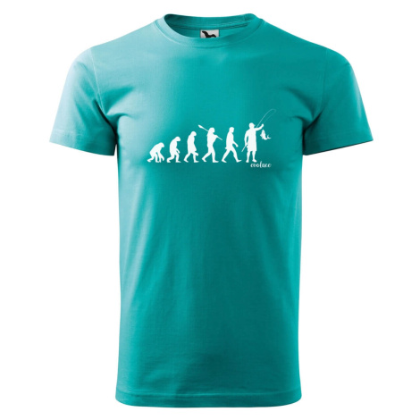 DOBRÝ TRIKO Pánské tričko s potiskem Evoluce rybáře
