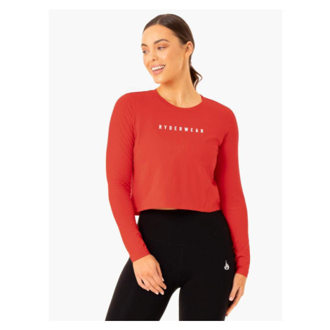 Dámské tričko s dlouhým rukávem Top Foundation červené - Ryderwear