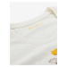 Krémové dámské tričko z organické bavlny ALPINE PRO TERMESA