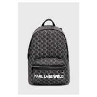 Batoh Karl Lagerfeld pánský, černá barva, velký, vzorovaný