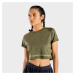 Dámské tričko Flux CropTop Khaki - SQUATWOLF