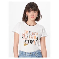 Salsa Jeans dámské bílé tričko s ozdobnými kamínky