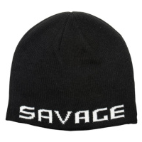 Savage Gear Zimní čepice Logo Beanie Black/White