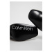 Kožené kotníkové boty Calvin Klein dámské, černá barva, na podpatku