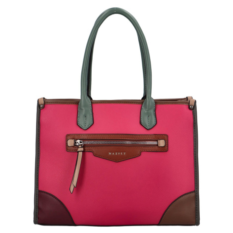 Trendová dámská kabelka do ruky Etela, výrazná růžová MaxFly