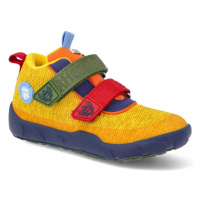 Barefoot dětské outdoorové boty Affenzahn - Minimal Lowboot Knit Happy Toucan žluté