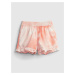 Oranžové holčičí dětské kraťasy ruffle pull-on shorts GAP