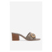 Pantofle Gino Rossi VITA-V15595-15-1 Přírodní kůže (useň) - Lícová