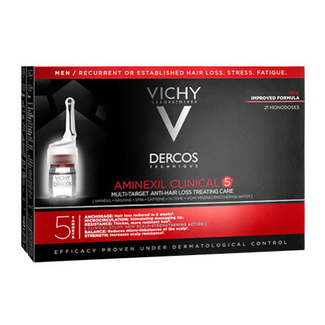 Vichy Multiúčelová kúra proti vypadávání vlasů pro muže Dercos Aminexil Clinical 5 21 x 6 ml