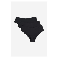H & M - Neviditelné kalhotky hipster 3 kusy - černá