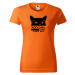 DOBRÝ TRIKO Dámské tričko s potiskem Kočkomil loading Barva: Oranžová