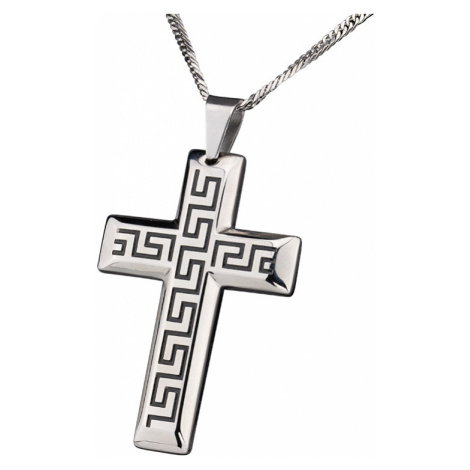 Linda's Jewelry Náhrdelník kříž Antique Cross chirurgická ocel INH061 Délka: 60 cm
