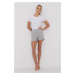 Pyžamové šortky Karl Lagerfeld dámské, šedá barva
