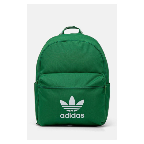 Batoh adidas Originals Adicolor zelená barva, velký, s potiskem, IW1781