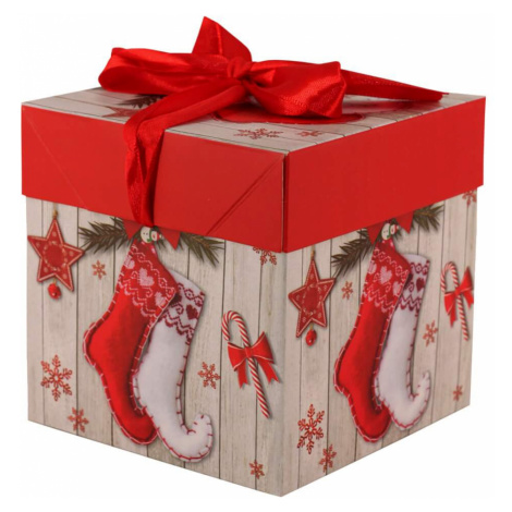 Vánoční dárková krabička malá 10,5 cm