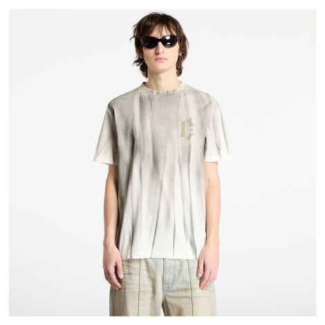 Tričko Marcelo Burlon Headletter Spray Basic Tee Ecru Medium Grey