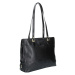 Luxusní kožená dámská kabelka Hexagona 111321B - černá