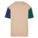 Organic Oversized Colorblock Tee - unionbeige