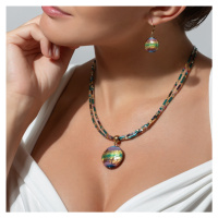 Lampglas Mysteriózní náhrdelník Rainbow Essence s 24karátovým zlatem v perle Lampglas NP46
