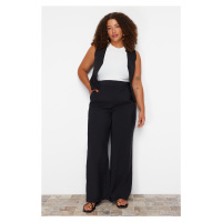 Trendyol Curve Black Wideleg Woven Trousers