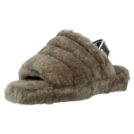 UGG FLUFF YEAH SLIDE Zelená