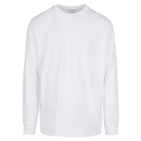 Build Your Brand Pánské triko s dlouhým rukávem BY150 White