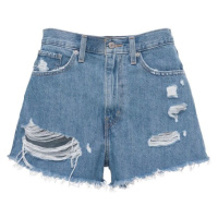 Levi's® HIGH WAISTED MOM SHORT Dámské džínové kraťasy, světle modrá, velikost