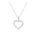 Beneto Romantický stříbrný náhrdelník AGS1013/47 (řetízek, přívěsek)