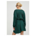 Šaty American Vintage zelená barva, mini