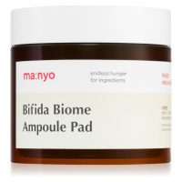 ma:nyo Bifida Biome exfoliační čisticí polštářky pro hydrataci a vypnutí pokožky 70 ks