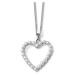 Oliver Weber Romantický stříbrný náhrdelník Srdce z perel Dive Pearl 61172 (řetízek, přívěsek)