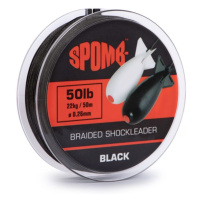 Spomb Šoková šňůra Braided Shockleader Black 0,26mm 22kg/50lb 50m