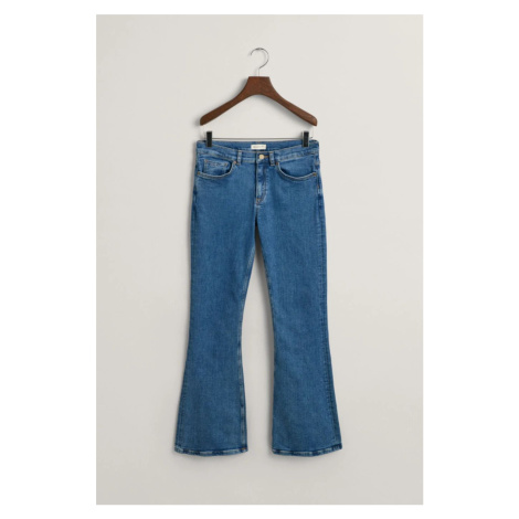 DŽÍNY GANT BOOTCUT JEANS MID BLUE