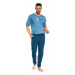 Pánské pyžamo Cornette 462/206 Active2 | sv.modrá