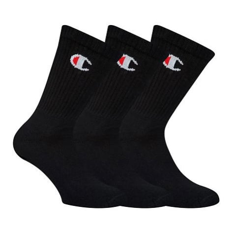 Ponožky Champion Legacy Crew Socks 3-Pack CH0008QG-8UZ Black velikosti ponožek