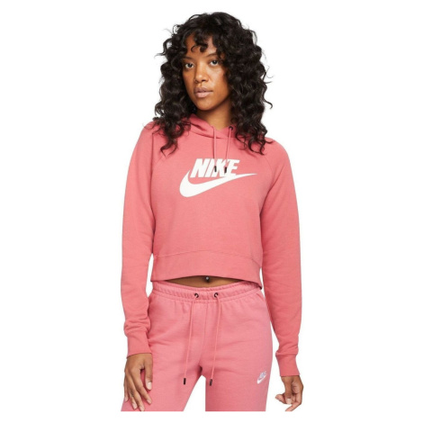Nike Essentials Fleece Crop Růžová