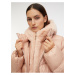 Růžový dámský prošívaný kabát Geox Desya
