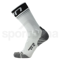 Pánské běžecké ponožky UYN Runner's One Mid Socks M S100269W030 - white/black /41