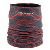 Finmark MULTIFUNCTIONAL SCARF WITH FLEECE Multifunkční šátek, červená, velikost