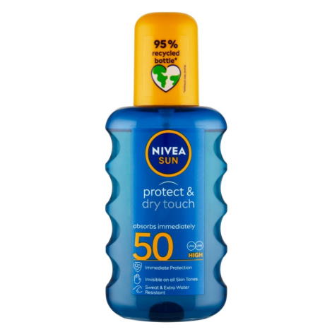 NIVEA Sun Neviditelný sprej na opalování Protection & Dry OF 50 200 ml