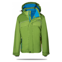 Chlapecká zimní bunda - KUGO TB263, zelená Barva: Zelená