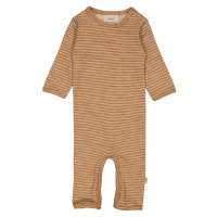 Wheat kojenecký vlněný overal 9311 - 3515 clay melange wool stripe