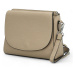 Dámská trendy kožená crossbody kabelka Eva, taupe